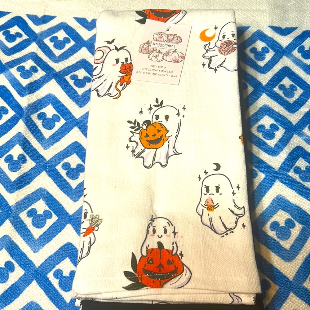 Shabby Chick set of 3 kitchen hand towels